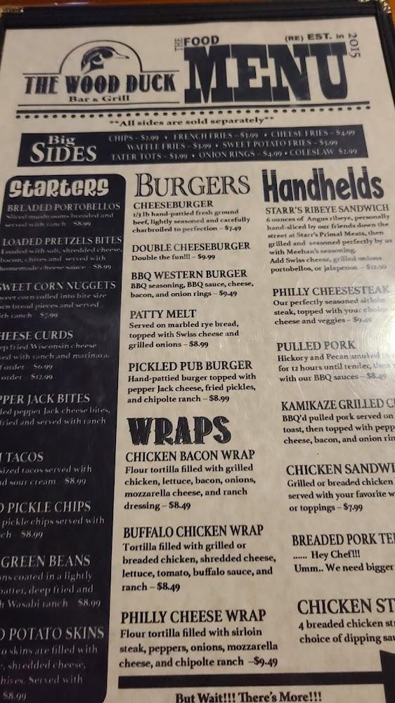 The Wood Duck Bar and Grill Menu image 2